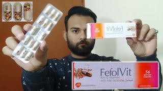 Fefol Vit Capsules  Unboxing amp Review  Benefits  Iron Vitamins amp Folic Acid Supplement  GSK [upl. by Ranique]