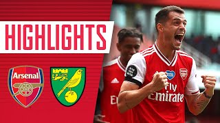 HIGHLIGHTS  Arsenal 40 Norwich  Premier League  July 1 2020 [upl. by Mandeville269]