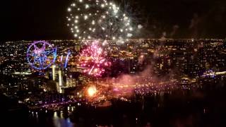 Docklands Winter Fireworks  City of Melbourne [upl. by Nyleek]