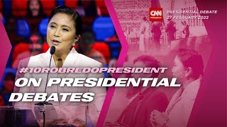 10RobredoPresident on presidential debates  CNN Presidential Debates [upl. by Narine]