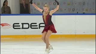 Алёна Кривоносова ПП  Alyona Krivonosova FP 14 лет  Мемориал ИЯ Рабер КМС [upl. by Nraa]