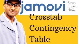 Contingency table Crosstab in Jamovi [upl. by Yevrah197]