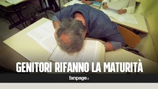 I genitori provano a rifare lesame di maturità [upl. by Ecnarret718]