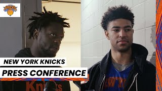 Julius Randle  Quentin Grimes  NY Knicks Practice Availability February 15 2023 [upl. by Weiman]