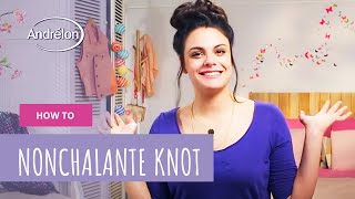 Rommelige knot maken  Andrélon Haar Tutorial [upl. by Nerland]