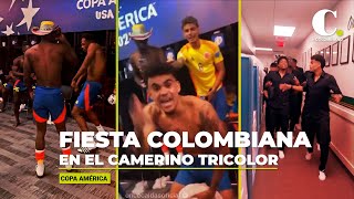 Así fue la fiesta colombiana en el camerino tricolor  El Colombiano [upl. by Annoval]