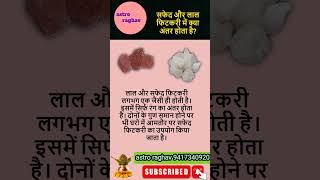 safed fitkari aur lal fitkari mein kya antar hota haiastroraghav astrology shorts viral vastu [upl. by Esimorp]