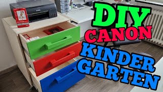 DIY Drucker Station für das Cannon Pixma G650 Kindergarten Projekt [upl. by Yrreg]