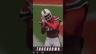 My RB can Play WR A mix of Barry Sanders Reggie Bush and LT ncaa25 miamihurricanes [upl. by Gonta]