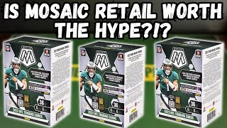 Does Mosaic Retail Live Up To The Hype 2023 Panini Mosaic Football Blaster Review [upl. by Ecire]