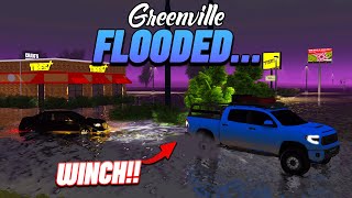 GREENVILLE FLOODED I GOT STUCK  ROBLOX  Greenville [upl. by Eilrebmik482]