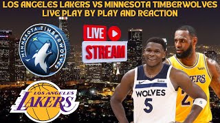 LIVE  Los Angeles Lakers Vs Minnesota Timberwolves Play By Play amp Reaction nba [upl. by Errised]