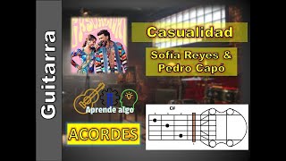 Casualidad  Sofía Reyes amp Pedro Capó  Tutorial Guitarra Acordes Como tocar [upl. by Sicnarf]