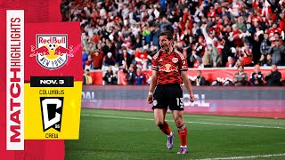 New York Red Bulls Upset Defending Champs Columbus To Advance To Conference Semis  Match Highlights [upl. by Lundberg]