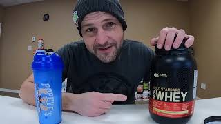 Review Optimum Nutrition Gold Standard Whey Vanilla Ice Cream [upl. by Dafodil]