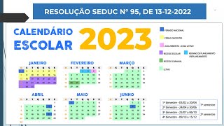 Calendário Escolar 2023 [upl. by Nahaj11]