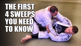 The First 4 Sweeps You Need To Know  JiuJitsu Basics [upl. by Edlitam891]