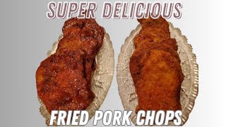 How to Fry Moist Pork Chops  Marinated 18 Hours [upl. by Jeaz771]