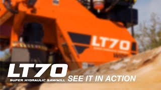 LT70 Super Hydraulic Portable Sawmill in Action  WoodMizer [upl. by Laktasic]