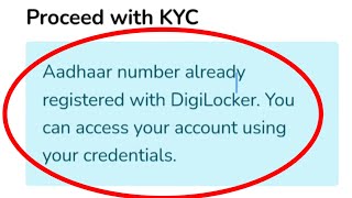 ABC ID Aadhaar Number Already Registered with Digilocker Problem  ABC ID Creating All Problem Solve [upl. by Noirod]