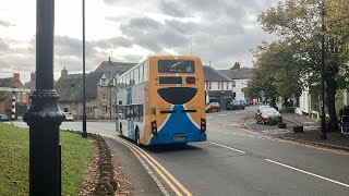 Beast Route X47  Stagecoach Midlands ADL Enviro 400 Scania N230UD AE12 CKK  15814 [upl. by Adnawaj]