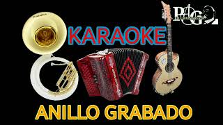 Karaoke Anillo Grabado Con Tuba Y Acordeón [upl. by Clabo354]