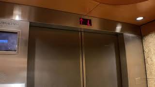 Slow 800 FPM Otis Traction High Rise Elevators At The New York Hilton Midtown In NYC [upl. by Chaudoin]