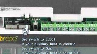 Filtrete 3M50 How to set the thermostat to work with heat pump systems [upl. by Robyn]