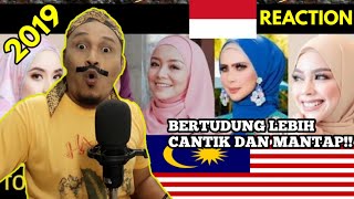 Top 10 Pelakon Wanita Bertudung Tercantik Di Malaysia 2019 Siapa Yang Tercantik Cak Lonjong React [upl. by Latvina499]