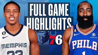 GRIZZLIES at 76ERS  FULL GAME HIGHLIGHTS  February 23 2023 [upl. by Annahpos490]