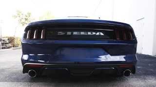 Steeda S550 Mustang Fastback GT AxleBack Exhaust System 1516 GT  1590001 [upl. by Tarryn]