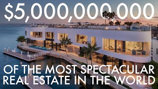 The most spectacular homes in America Tour 5000000000 of Real Estate in 2 Minutes [upl. by Akira633]