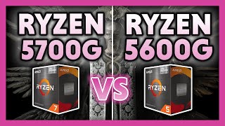 AMD Ryzen 7 5700G vs 5600G Benchmark [upl. by Orion430]