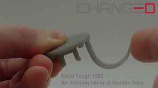 Schnapphaken amp flexible Teile mit Resin Tough 1500 SLA [upl. by Rehsu]