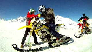 Smotard Moto  Cingoli 120 kmh Sulla Neve [upl. by Nerine537]