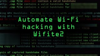 Automate WiFi Hacking with Wifite2 in Kali Linux Tutorial [upl. by Ahsikan]