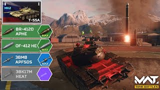 T55A Tire I Tank Gameplay  MWT Tank Battles [upl. by Deloria465]