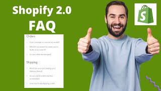 How to Add FAQ Page Shopify  Frequently Asked Questions Page 2023 [upl. by Etteniotnna]