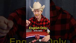 english only at the poker table poker comedy sketch [upl. by Forta]