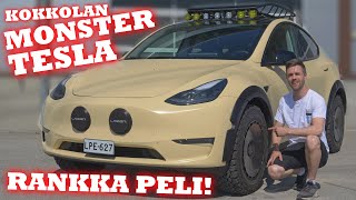 373 Suomen ensimmäinen Offroad Tesla Y  Rankka Monsteri [upl. by Siuqram873]