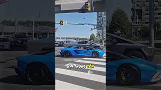 Lamborghini Aventador gạ đua Testla Cybertruck và cái kết sieuxe shorts [upl. by Stefano701]