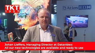 ISE 2024 Johan Lieffers Datavideo All our new technologies are available and ready to use [upl. by Glenden]