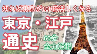 あなたの知らない【東京の歴史】‐昔と今を比較しながら世界的な大都市・江戸と東京の歴史を徹底解説 [upl. by Virginia]