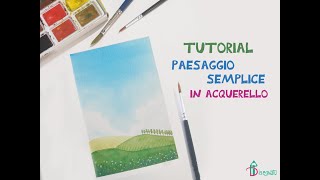 Paesaggio in acquerello tutorial passo passo per principianti [upl. by Liponis]