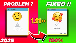 3 WAYS To Fix App Not Installed Problem Minecraft  Minecraft Not Installing Android MCPE 12131 [upl. by Bortz]