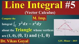 Line Integral 5 in Hindi MImp  Vector Calculus  Engineering Mathematics [upl. by Yesak]