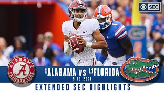 1 Alabama vs 11 Florida Extended Highlights  CBS Sports HQ [upl. by Ellata]