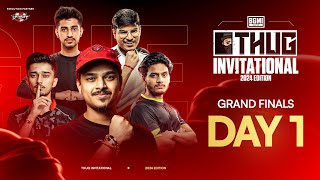 Thug Invitational 2024  Grand Finals D1  BGMI  Ft iQOO SouL GT Carnival Gaming etc [upl. by Geiger]