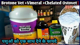 Brotone Liver toneVimeralChelated Ostovetपशुओं को एक साथ देने के फायदे कब कैसे [upl. by Jody]