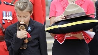 Regimental funeral for 3 fallen Mounties [upl. by Aihseym654]